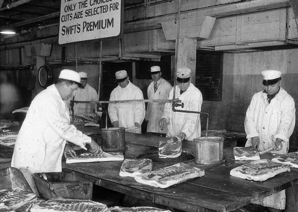 Histoire de l industrie américaine de la transformation de la viande 