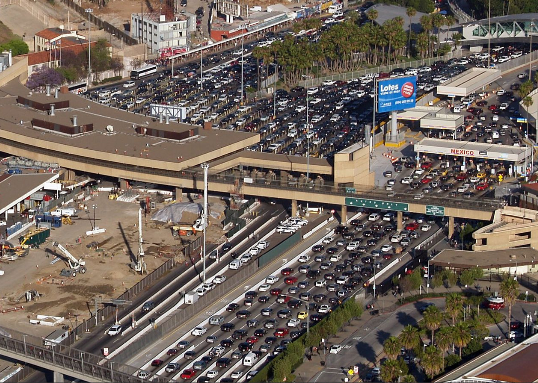Busiest Border Crossings for Entering the U.S