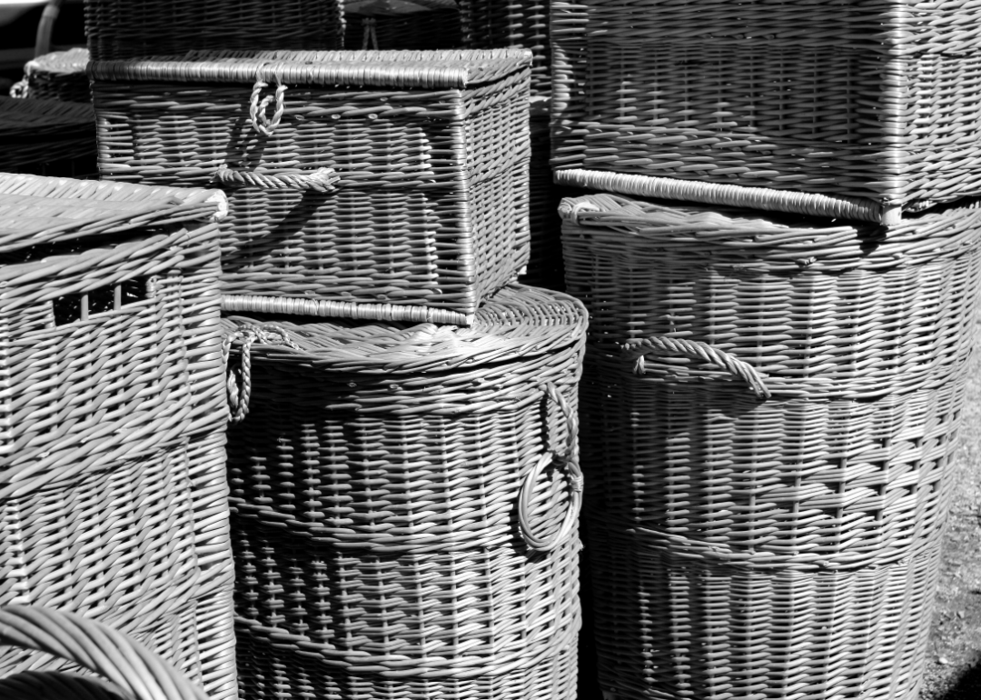 Group of large baskets.