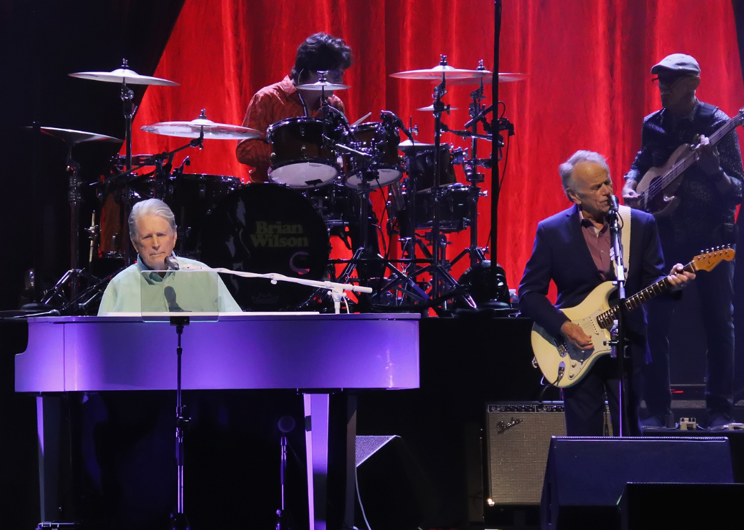 Brian Wilson and Al Jardine perform in concert in 2021.
