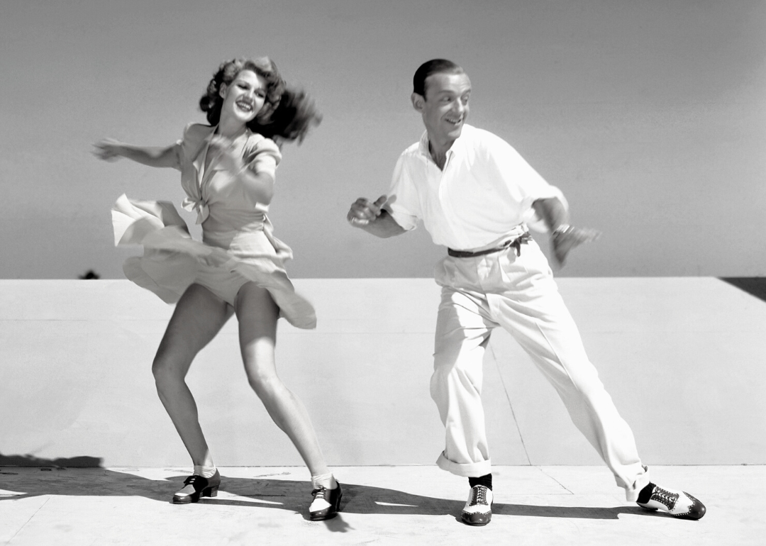 Rita Hayworth and Fred Astaire rehearse for ‘You Were Never Lovelier.'