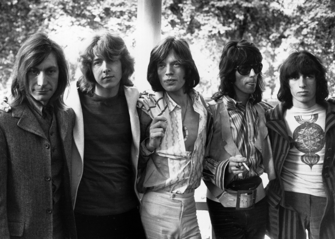 The Rolling Stones pose for a portrait in 1969.