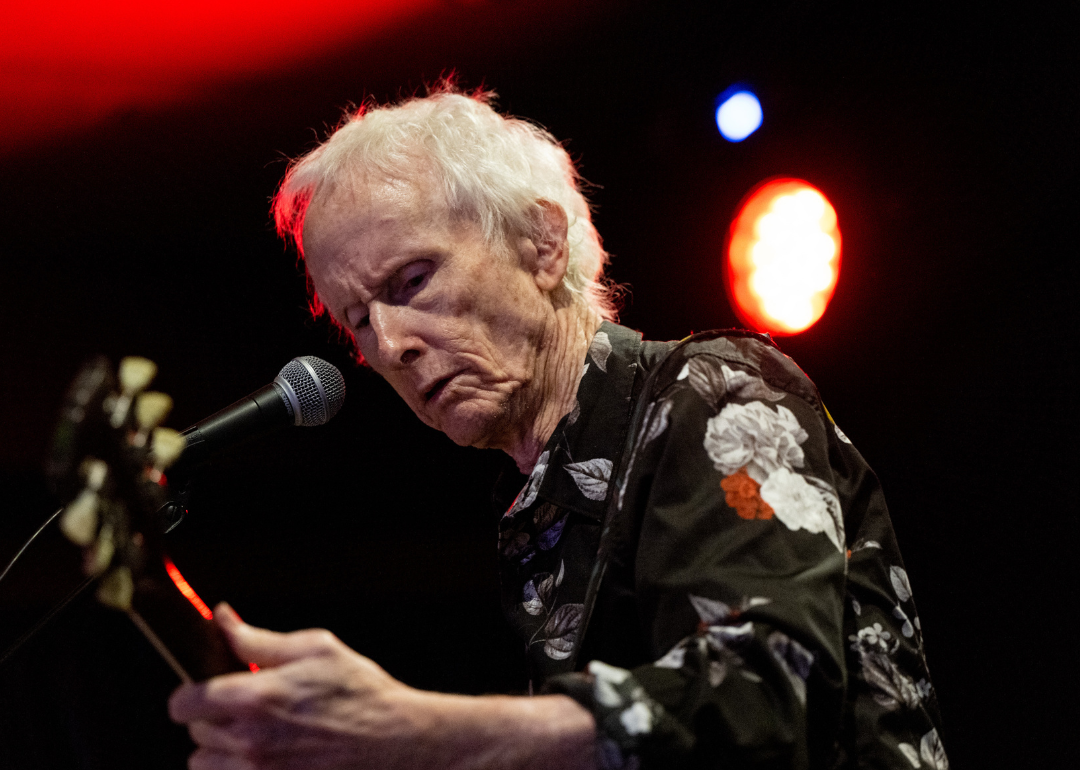 Robby Krieger performs onstage in 2023.
