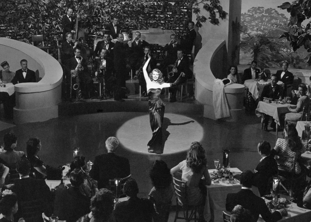 Rita Hayworth singing "Put the Blame on Mame" in ‘Gilda.'