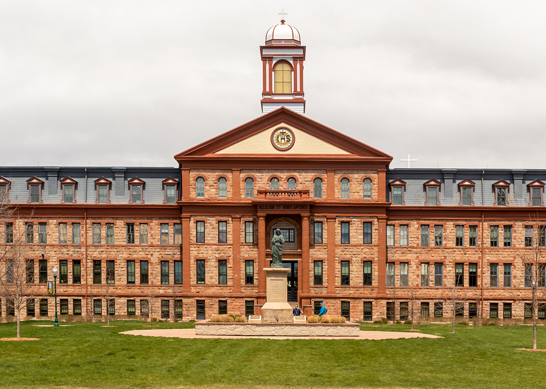Regis University in Denver on an overcast day.