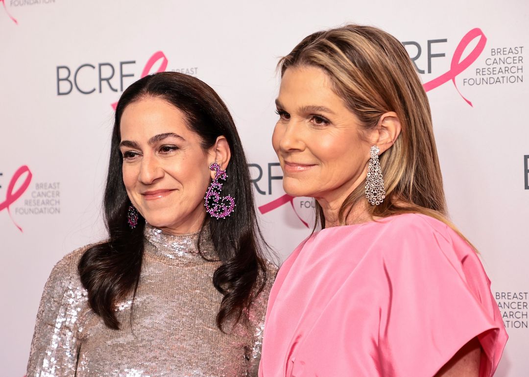 Jane Lauder and Aerin Lauder attend the Breast Cancer Research Foundation Hot Pink Party on May 10, 2022 in New York City. 