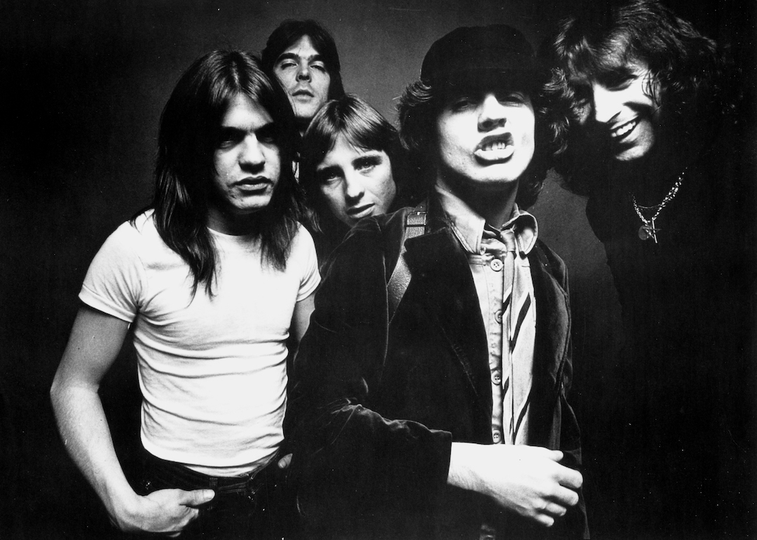 Australian rock band AC/DC pose for a publicity photo in 1979. 