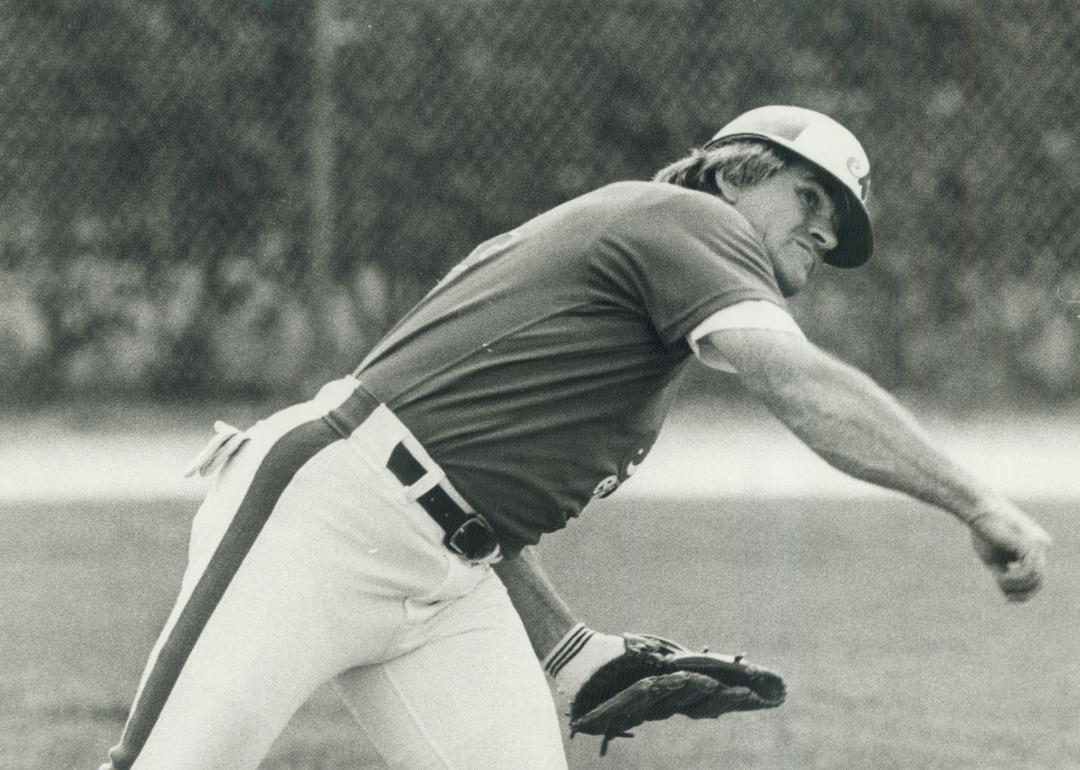Cincinnati Reds player-manager Pete Rose in 1984, five years before he was banned from the MLB.