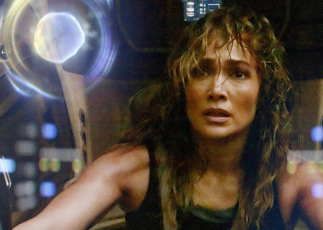 Jennifer Lopez in a scene from Netflix movie 'Atlas' (2024)