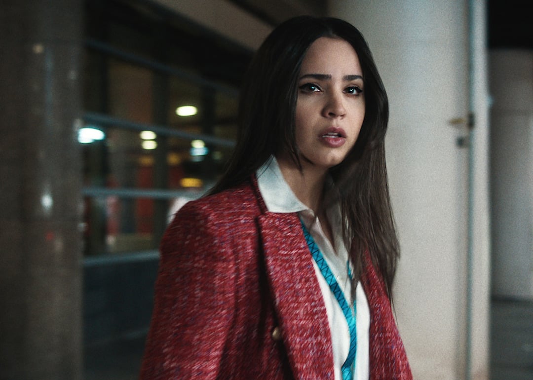 Sofia Carson as Nora in the 2024 Netflix hit movie 'Carry-On.'