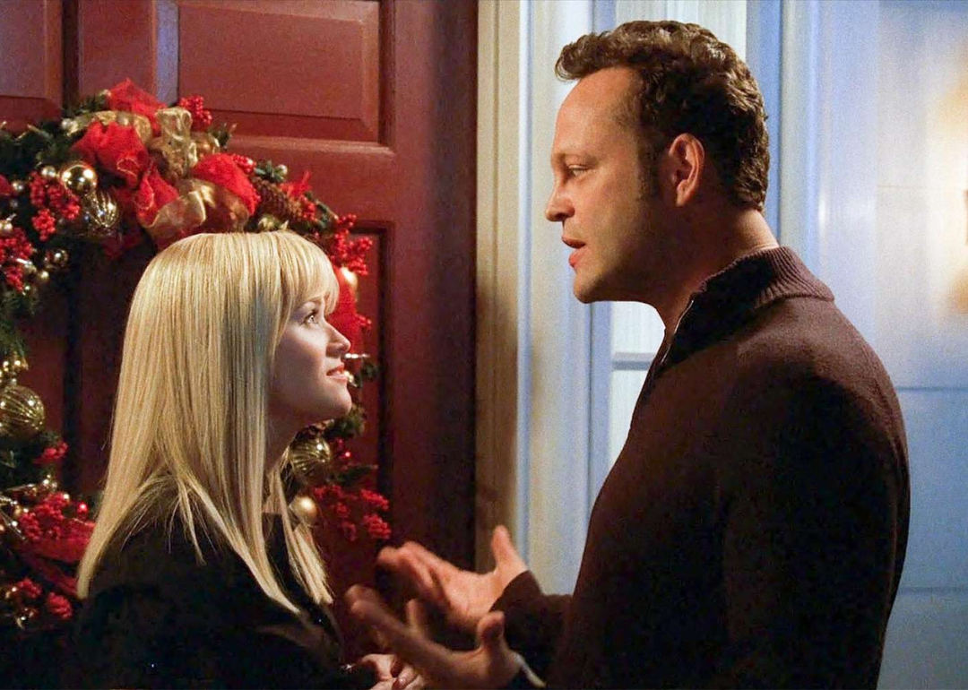 Reese Witherspoon and Vince Vaughn in a scene from the movie 'Four Christmases'