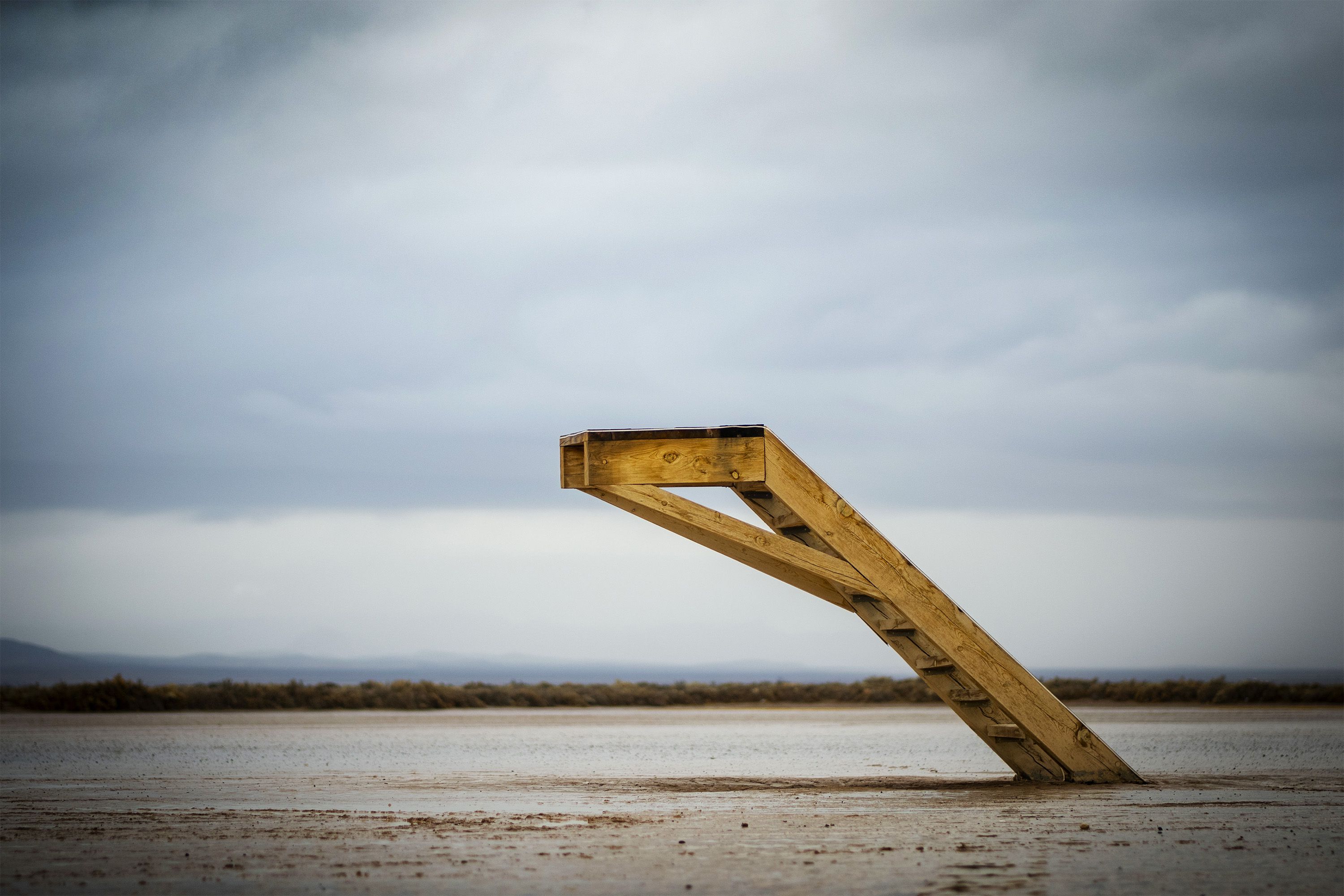 The Stairway to Heaven sculpture at Outpost X near Beryl.