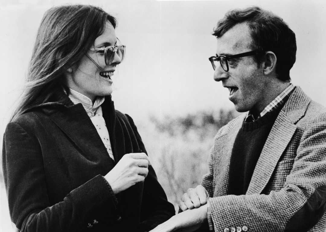 Actors Diane Keaton and Woody Allen in still from the comedy 'Annie Hall.'