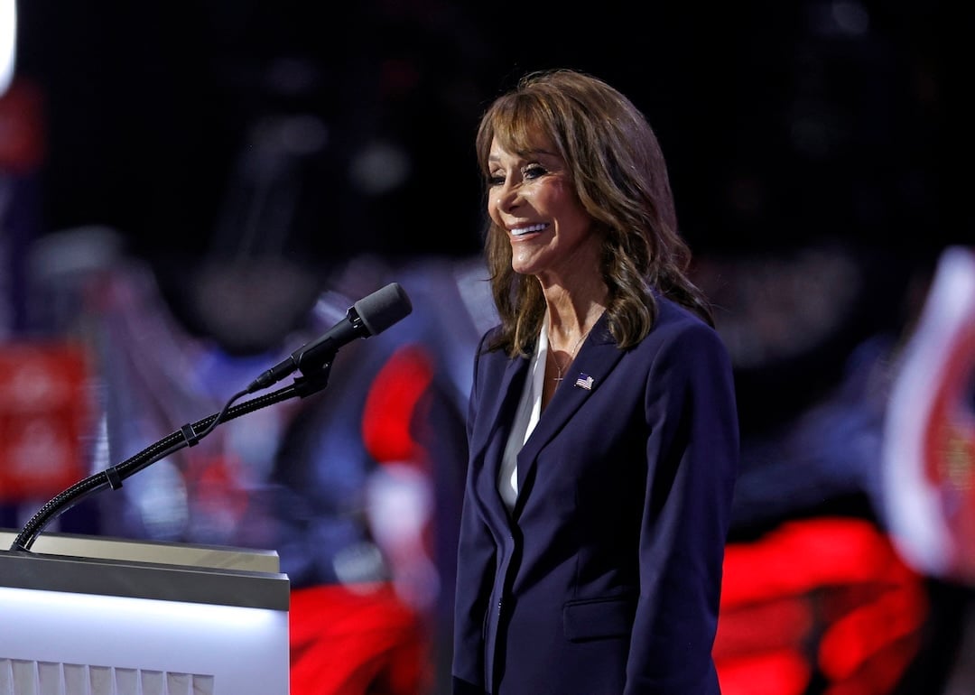 Diane Hendricks speaks during the Republican National Convention at Fiserv Forum in Milwaukee, Wisconsin, on July 18, 2024.