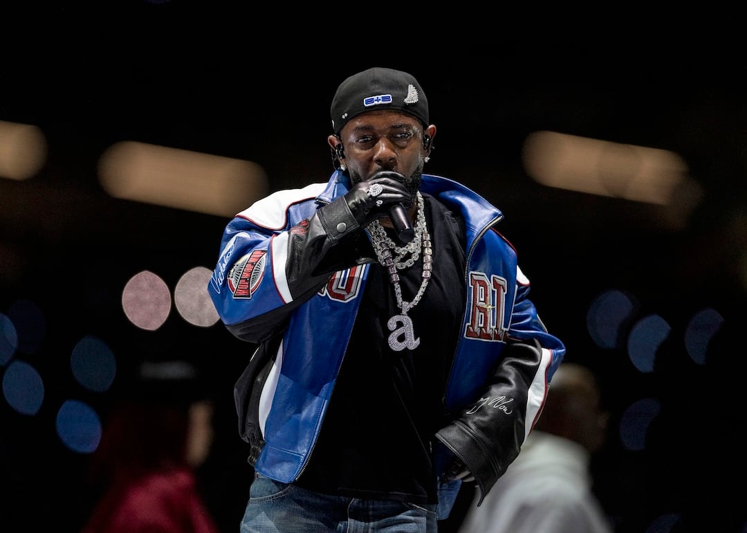 Kendrick Lamar performs during the Apple Music Super Bowl LIX Halftime Show at Caesars Superdome in New Orleans, Louisiana, on February 9, 2025.