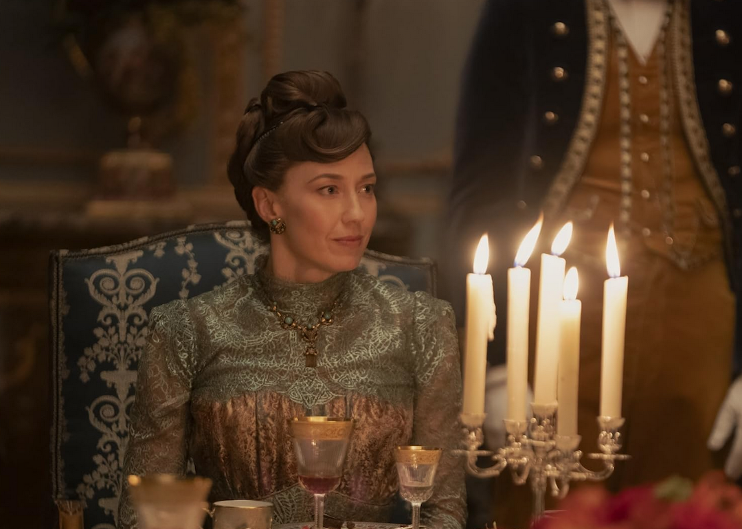 Carrie Coon at an event for "The Gilded Age"