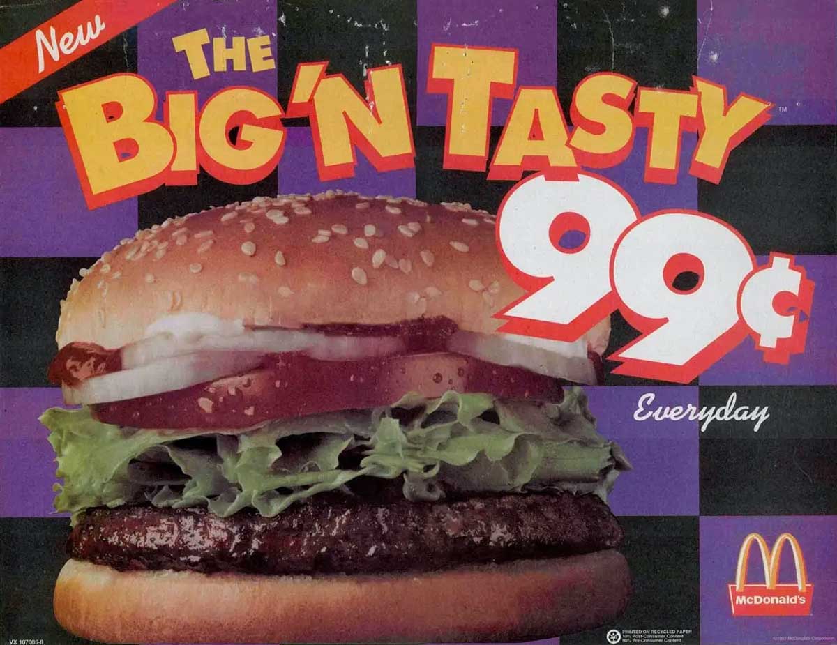 Advertisement for the Big'N Tasty