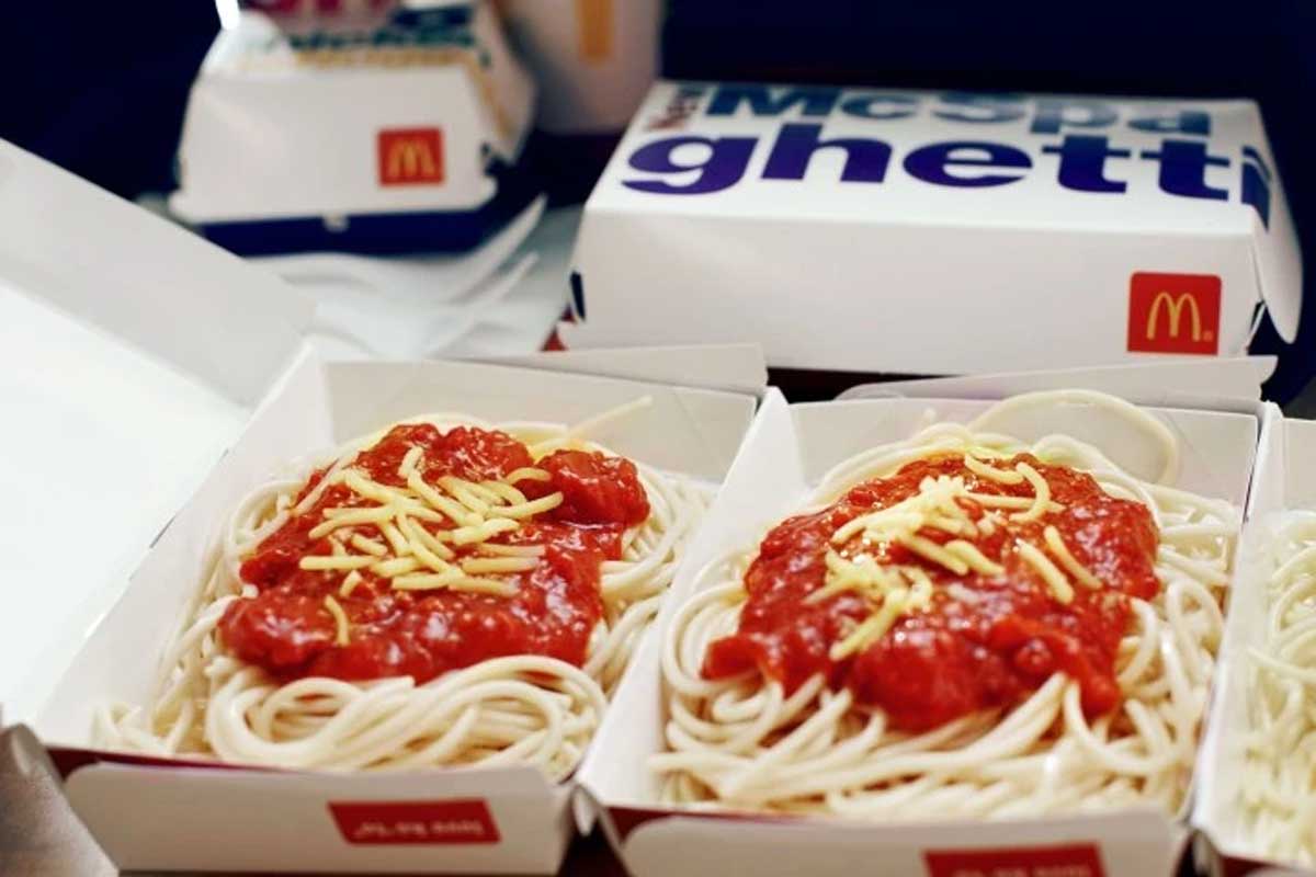 McSpaghetti at a McDonald's restaurant