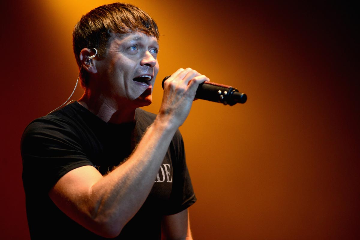 Brad Arnold of Three Doors Down performs live at Virginia Beach during the American Music Festival