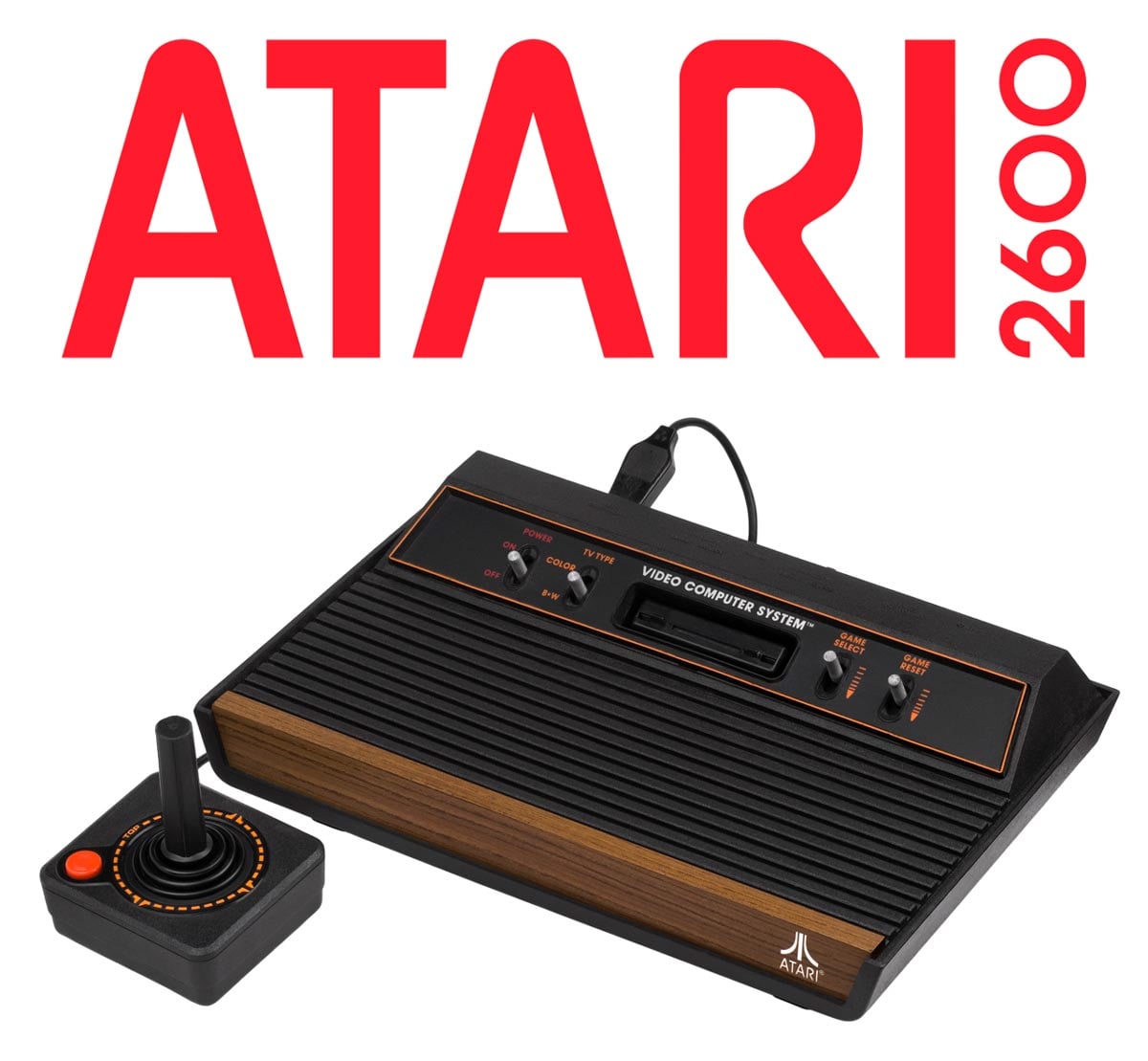 Atari 2600 logo and console