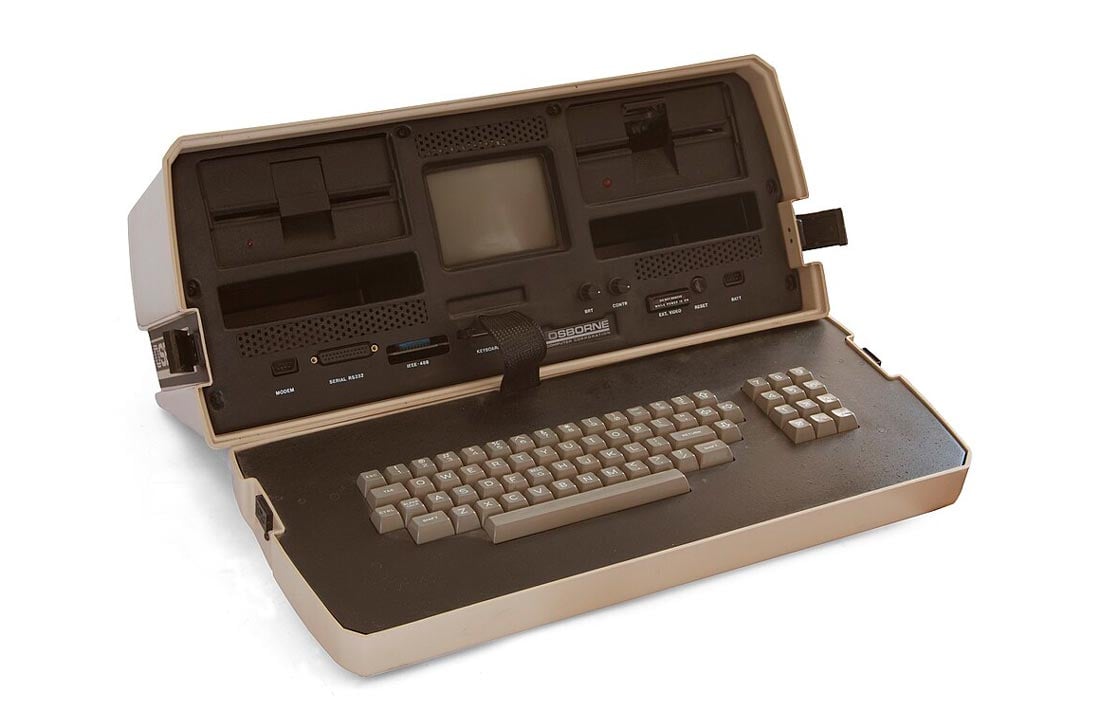 A vintage Osborne 1 portable computer