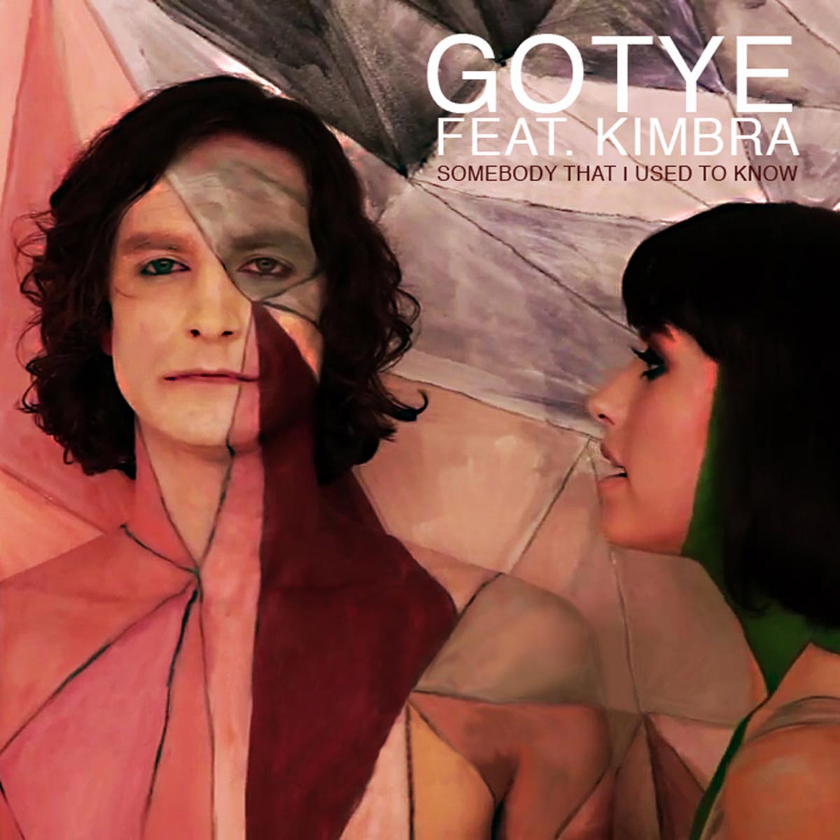 Cover of the single for Somebody that I Used to Know by Gotye featuring Kimbra