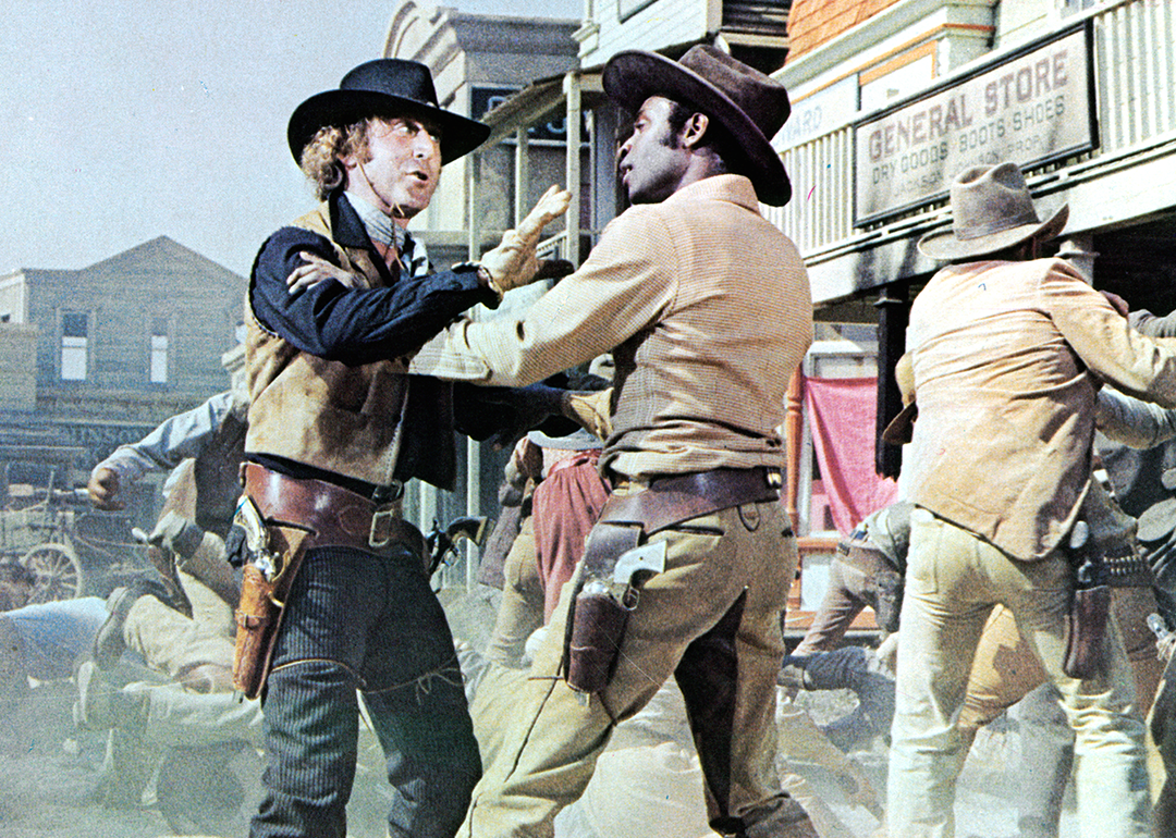 Gene Wilde and Cleavon Little in 'Blazing Saddles’.