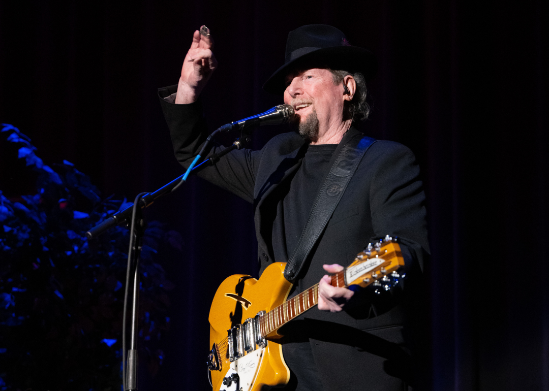 Roger McGuinn performing live in 2022.