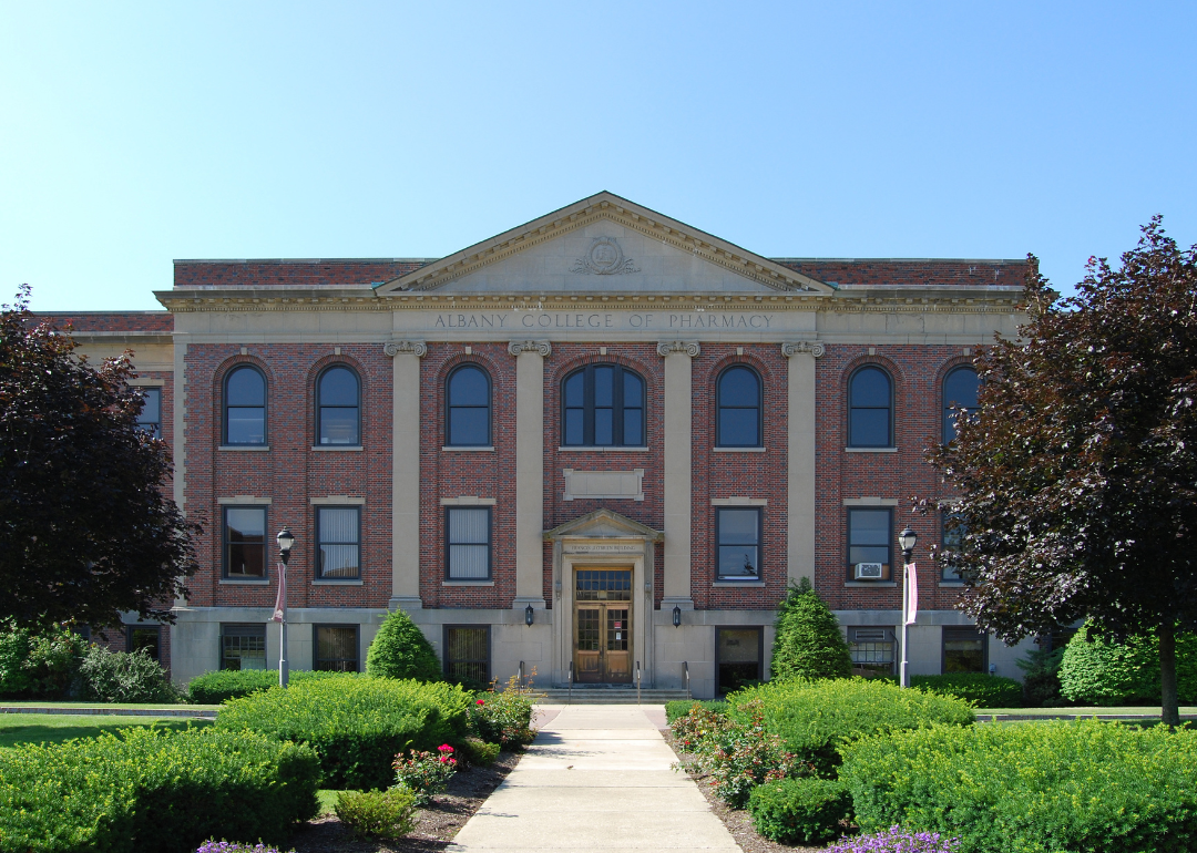 A large, brick building, Albany College of Pharmacy.