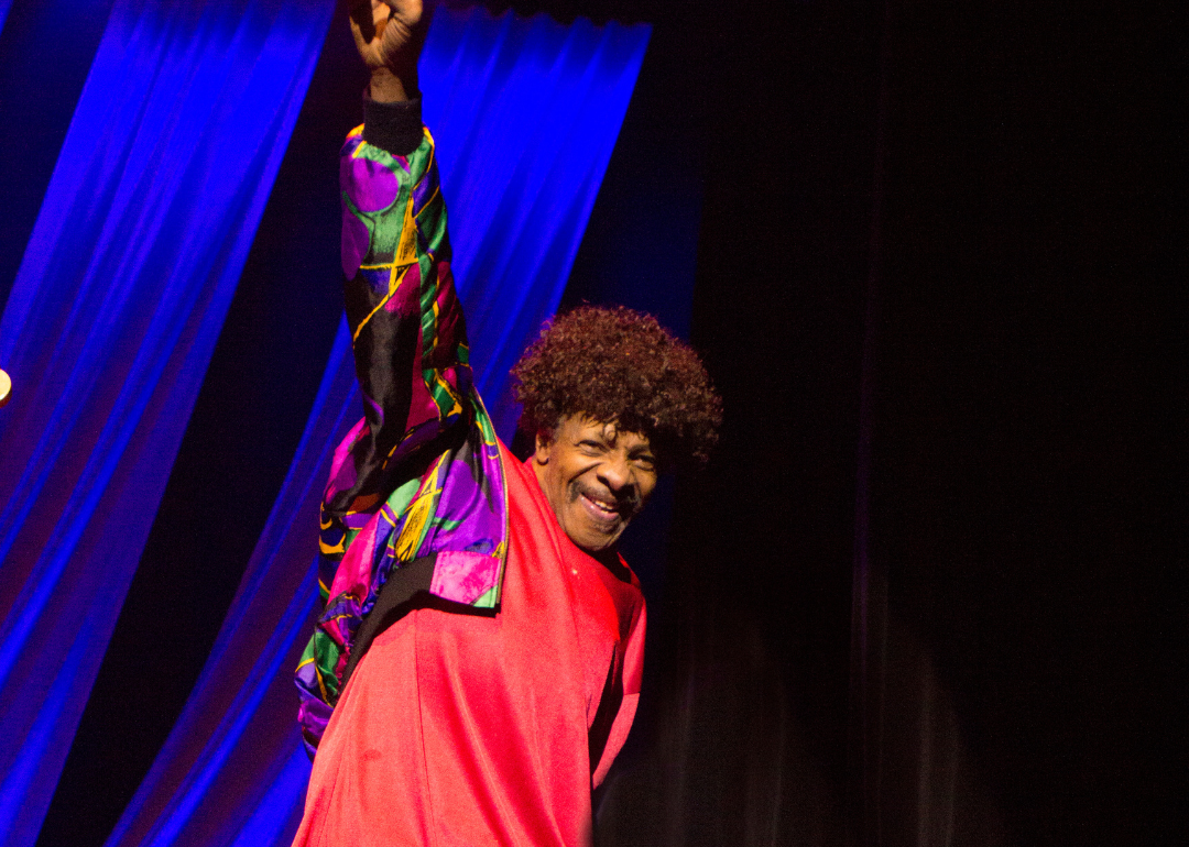 Sly Stone makes an appearance with The Family Stone in 2015 in New Jersey.