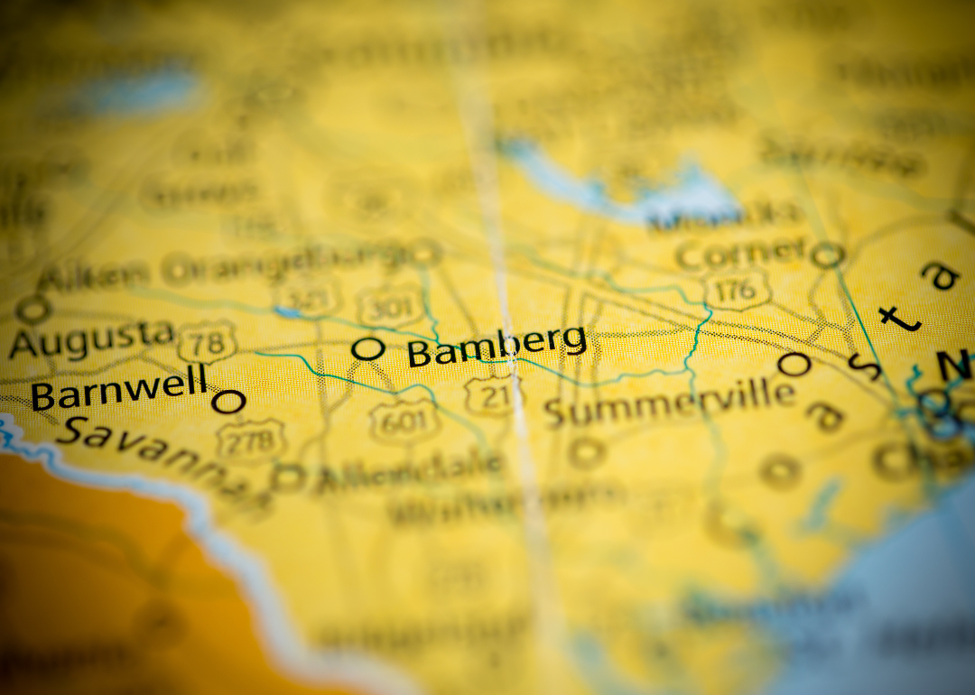 Warmest and Coldest January in Bamberg County, South Carolina History
