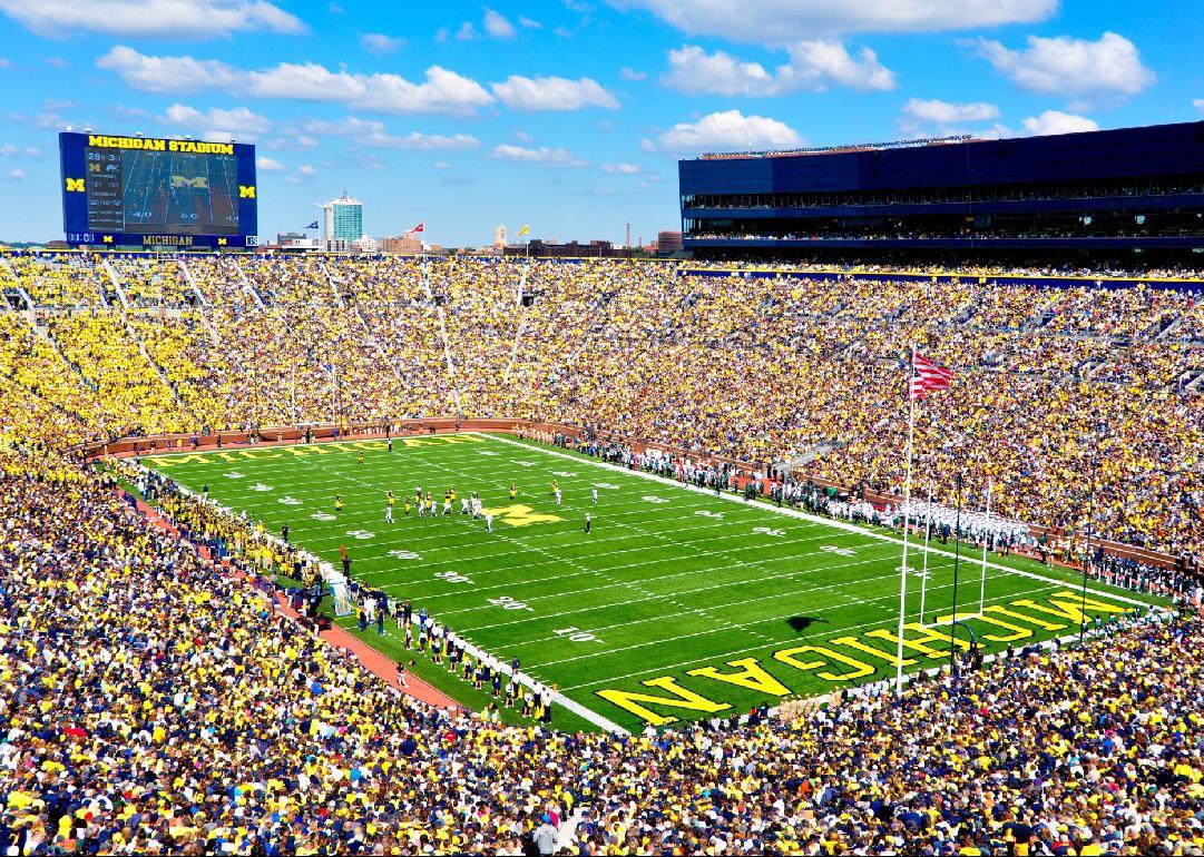 The 50 Largest College Football Stadiums Stacker