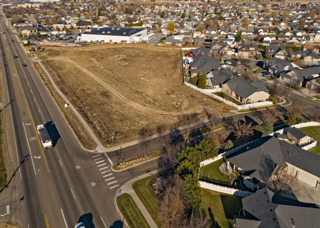 An aerial view of Nampa.