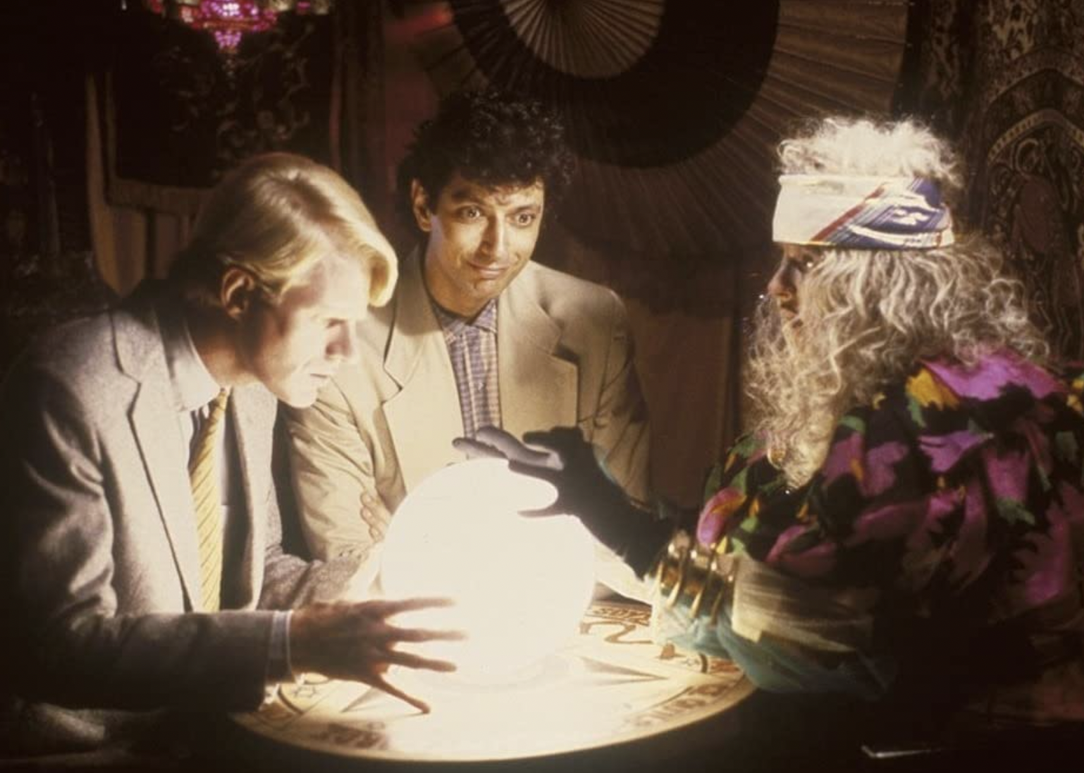 Jeff Goldblum, Ed Begley Jr., and Inge Appelt in "Transylvania 6-5000"