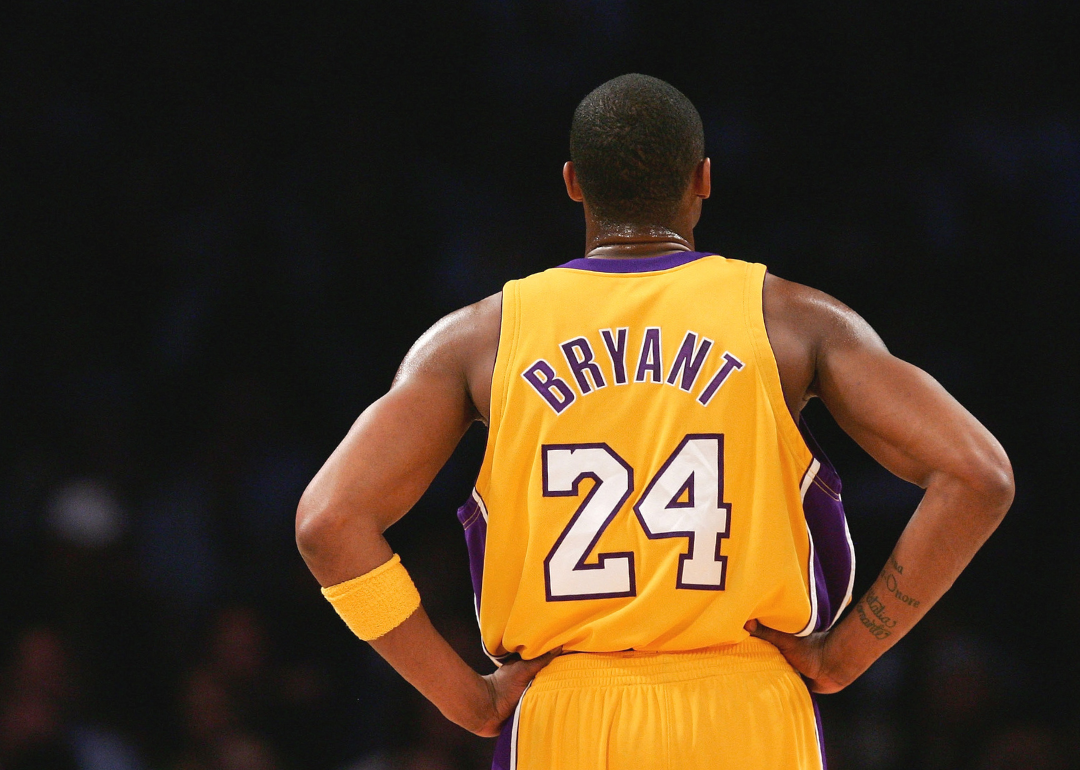 Kobe Bryant Custom Yellow Pro-Style #24 Basketball Jersey