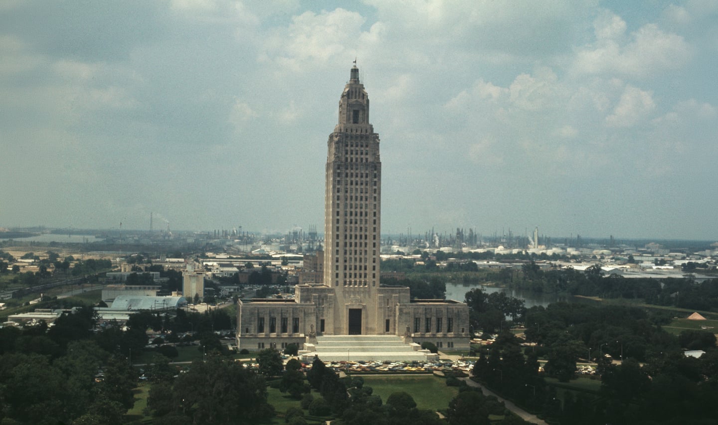 State capital of Louisiana in Baton Rouge