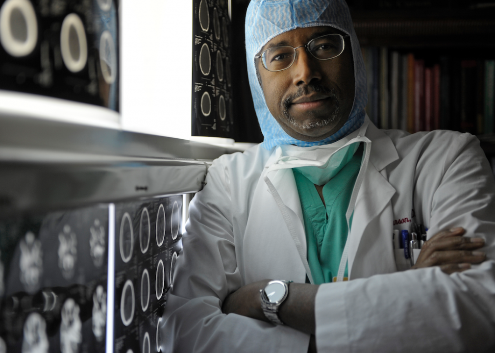 Dr. Benjamin S. Carson poses for a portrait at Johns Hopkins Hospital on Jan. 24, 2012, in Baltimore.