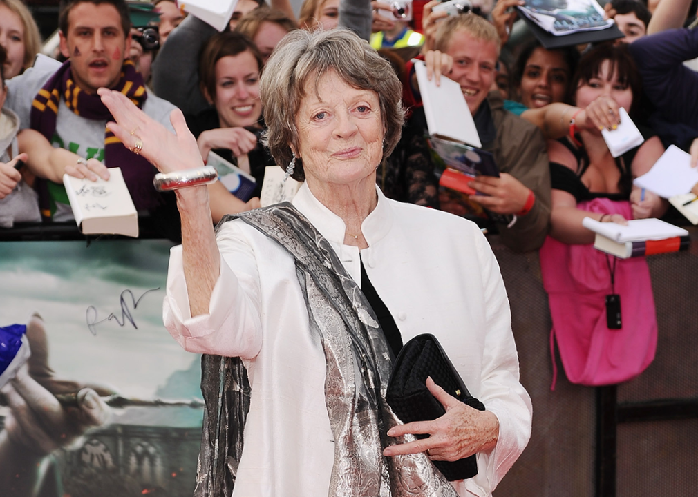 Maggie Smith attends the World Premiere of ‘Harry Potter and The Deathly Hallows - Part 2’.