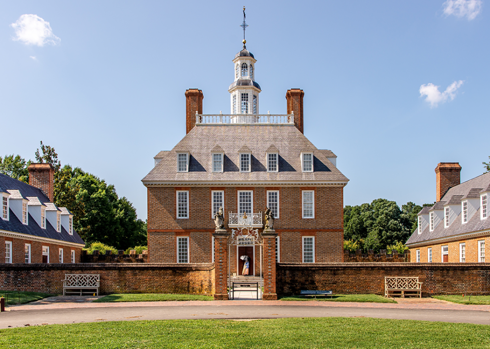 Governor's Palace in Colonial Williamsburg.