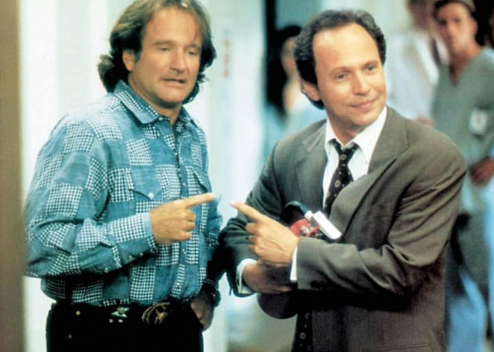 Robin Williams and Billy Crystal in ‘Father’s Day’.