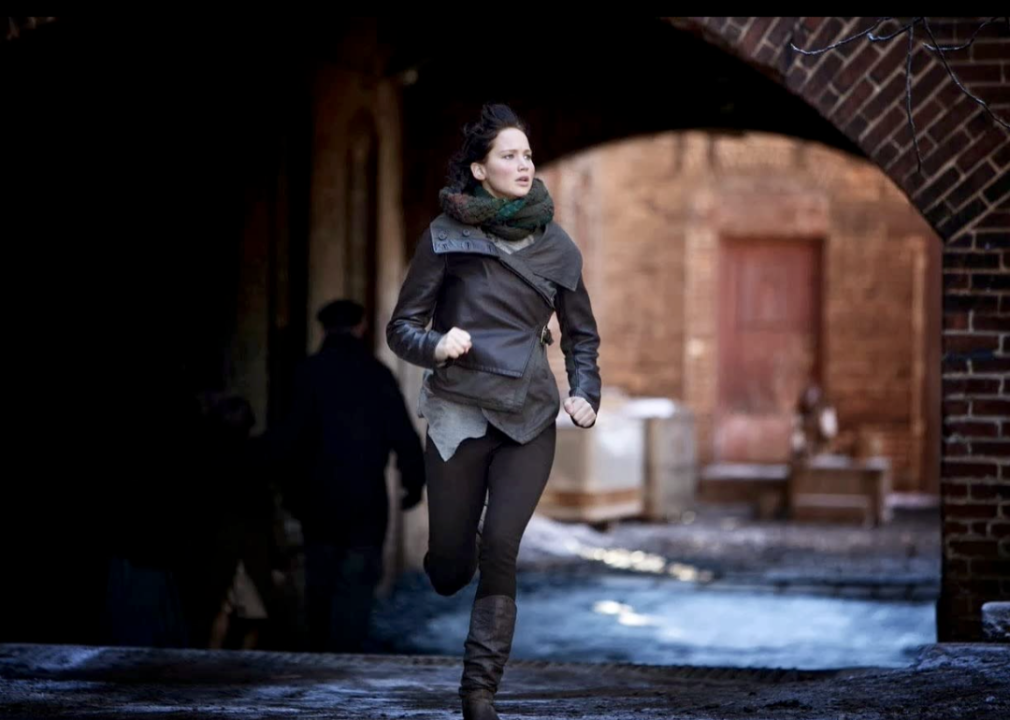 Jennifer Lawrence in a scene from ‘The Hunger Games: Catching Fire’