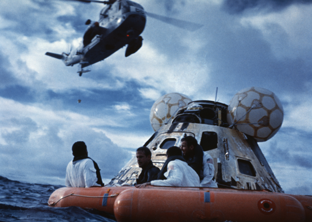 Apollo 13 Splashdown - Haise, Swigert and Lovell