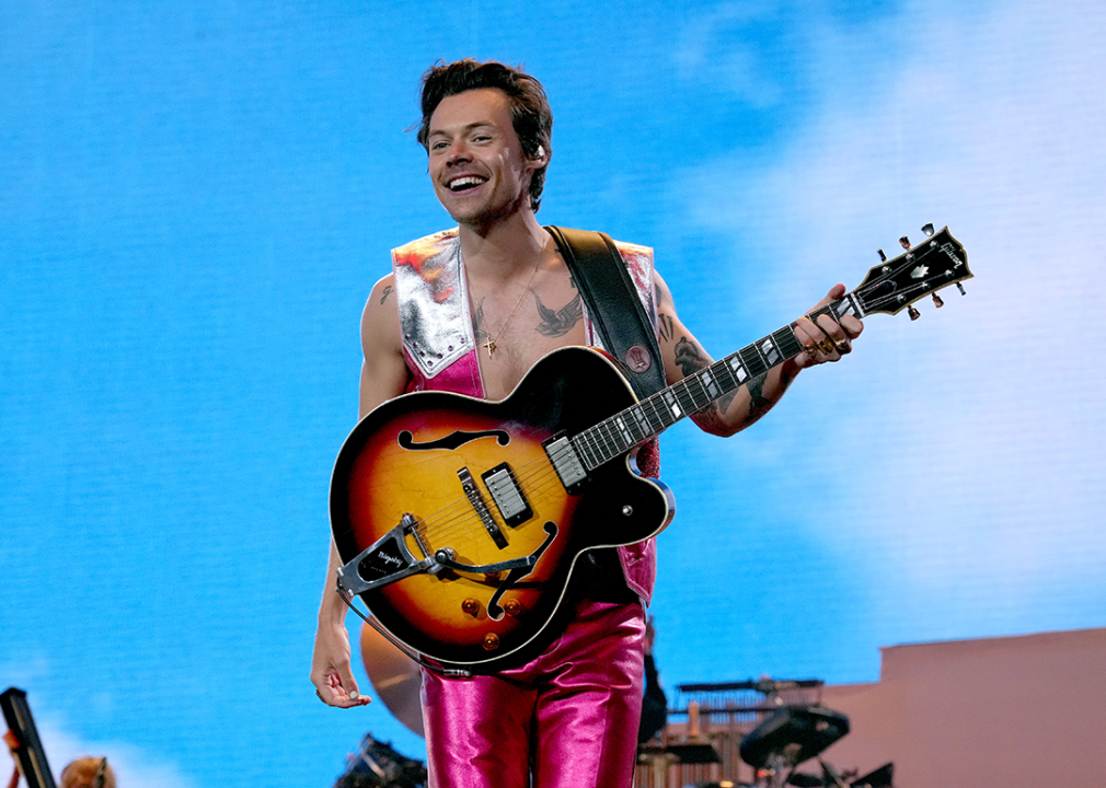 Harry Styles performs at the Coachella Valley Music And Arts Festival.