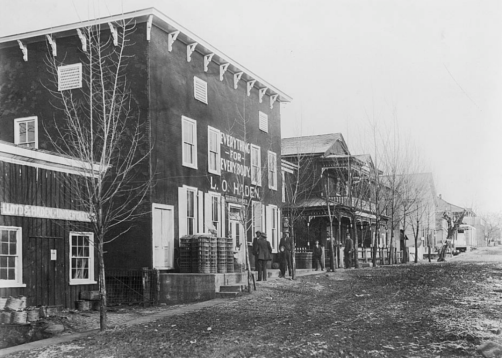 Street scene with general store