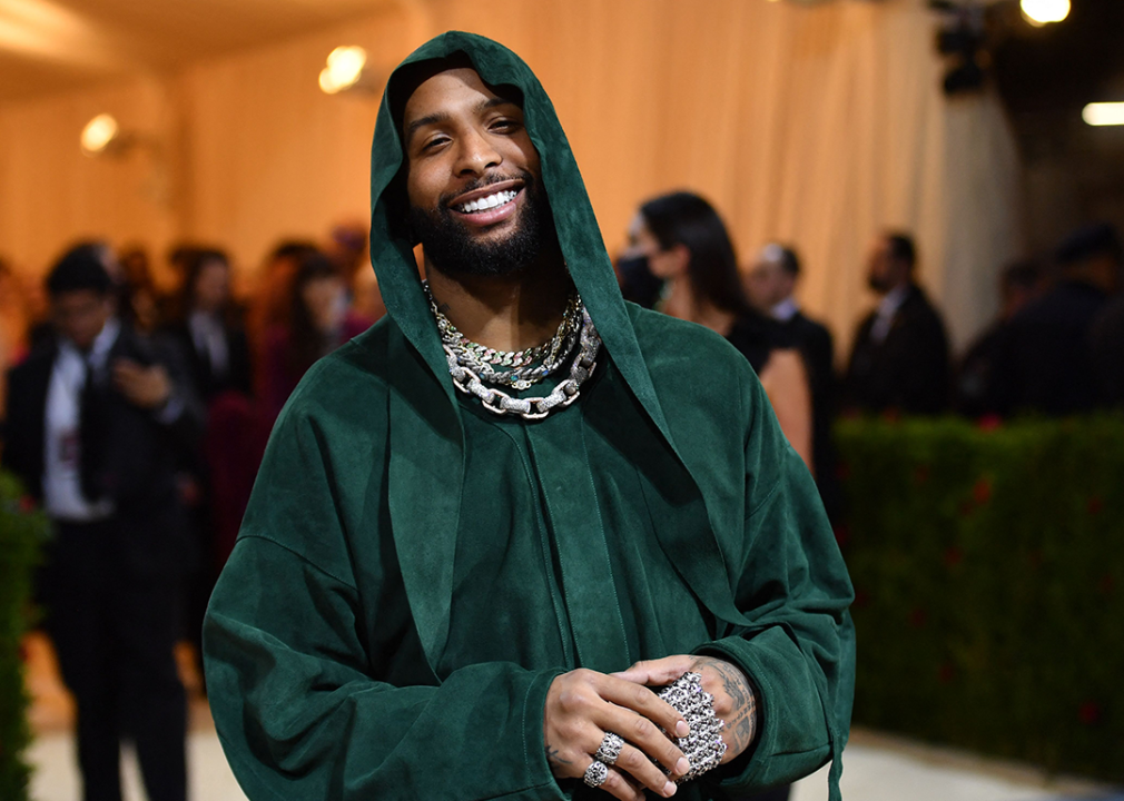 Odell Beckham Jr. arrives for the 2022 Met Gala.