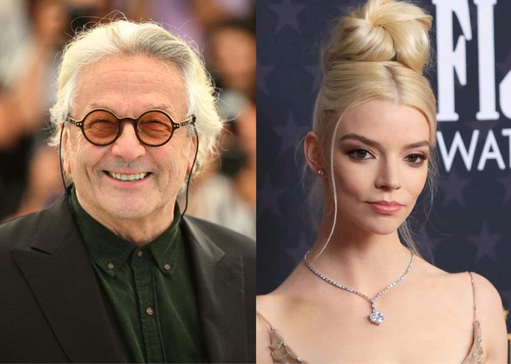 George Miller at Cannes; Anya Taylor-Joy at event.