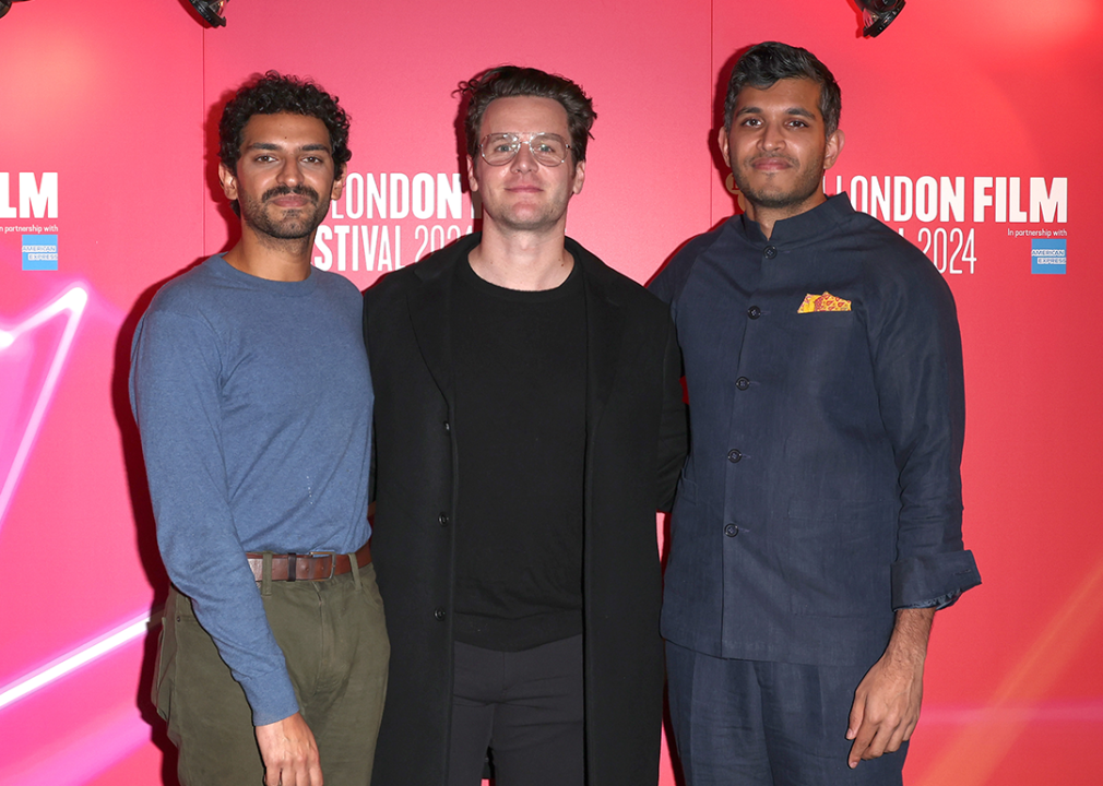 #4. A Nice Indian Boy Karan Soni, Jonathan Groff and Roshan Sethi at BFI London Film Festival.