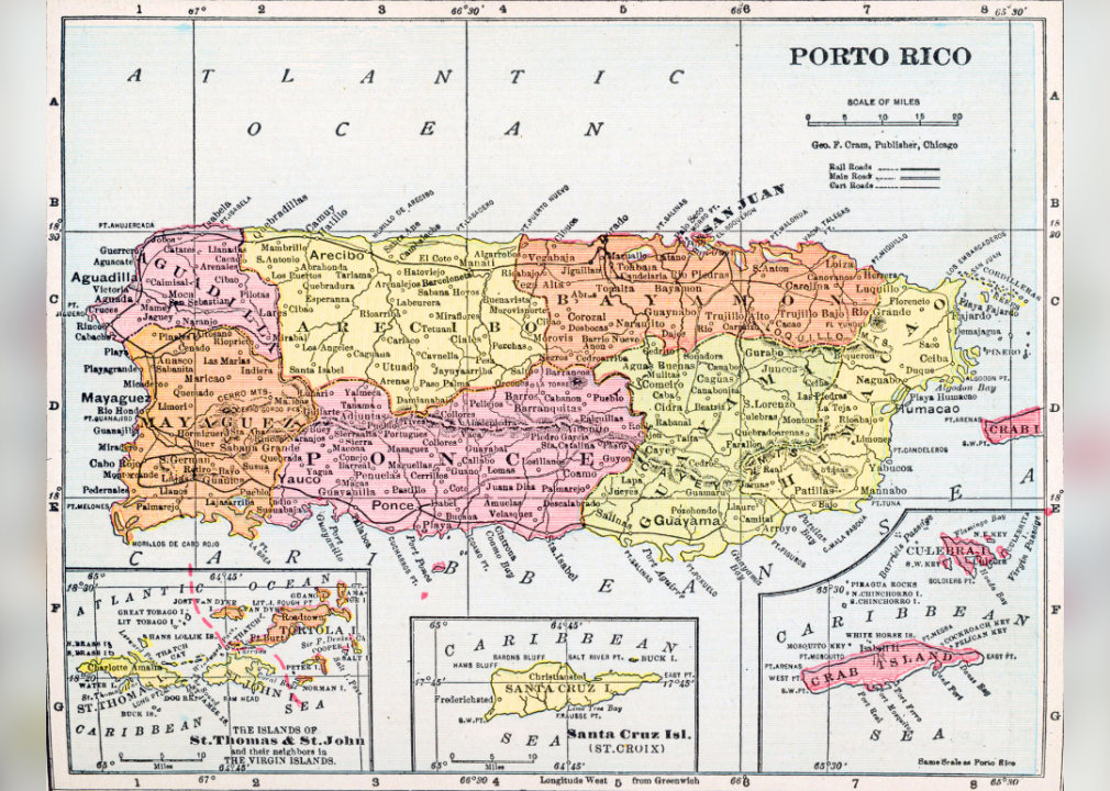 Map showing United States Territories