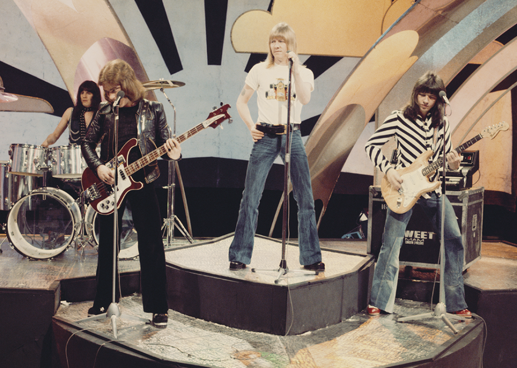 The Sweet perform on the BBC TV music show 
