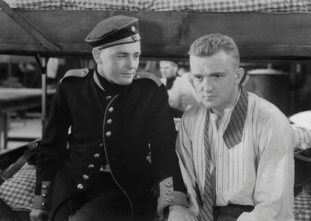 Lew Ayres and William Berkley in ‘All Quiet on the Western Front’.